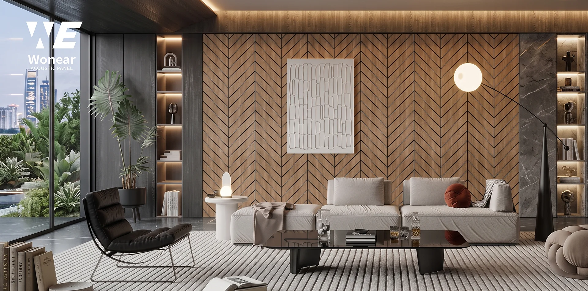 Deska pohlcující zvuk s UV potištěným materiálem z Číny Deska pohlcující zvuk s UV potištěným materiálem z Číny