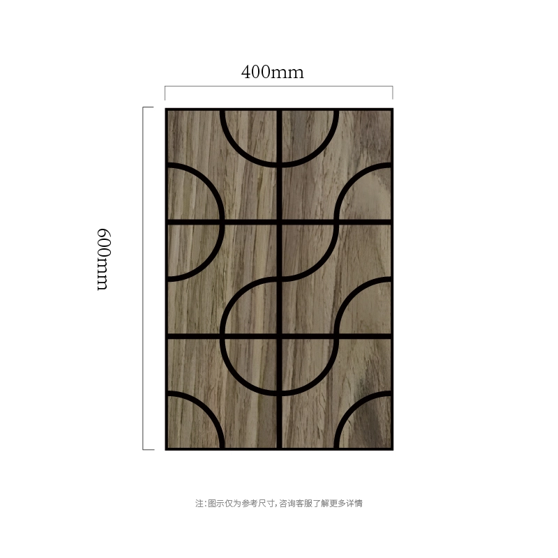Akustický nástěnný panel Arc Grid Wood MDF-on-PET