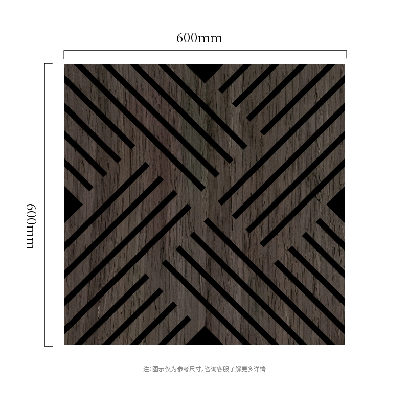 Akustický nástěnný panel Crossline Diagonal MDF-on-PET