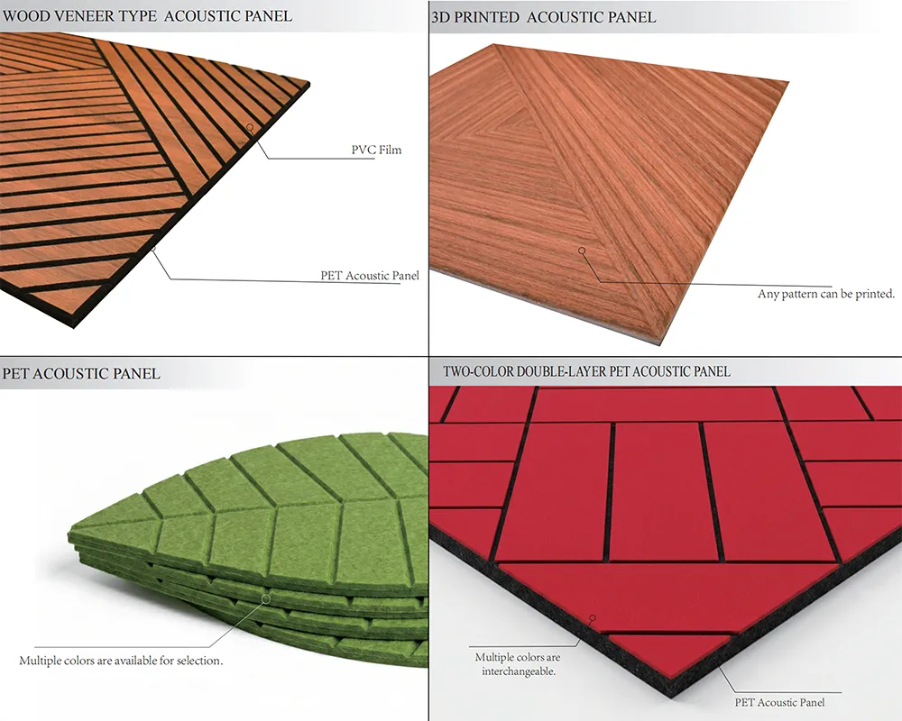 PET Acoustic Panels for Interior Wall Decoration