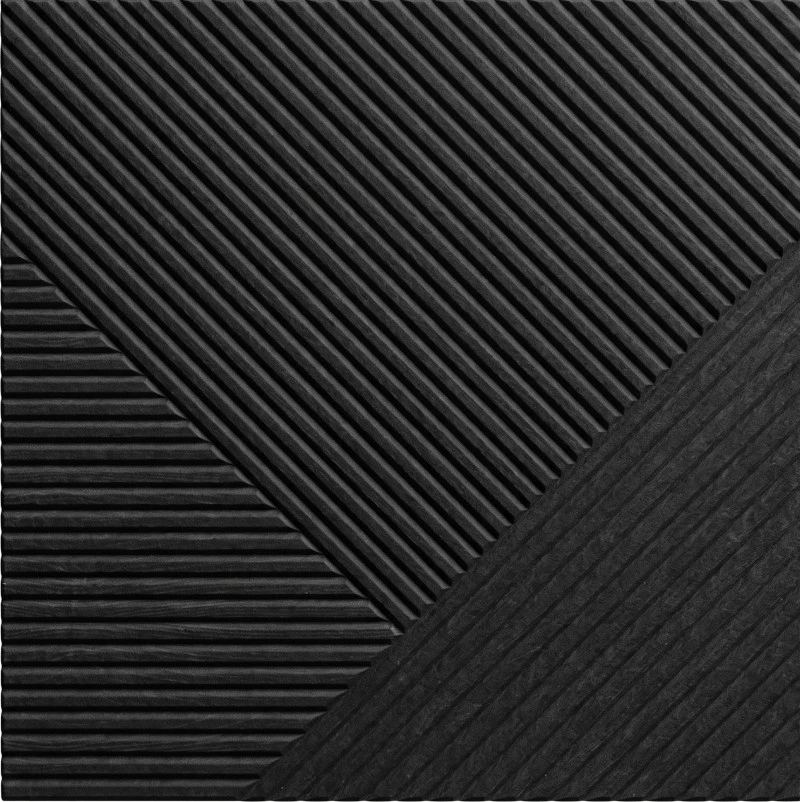 Wonear 3D UV-vytištěný drážkovaný PET Charcoal Ebenový panel Wonear 3D UV-vytištěný drážkovaný PET Charcoal Ebenový panel